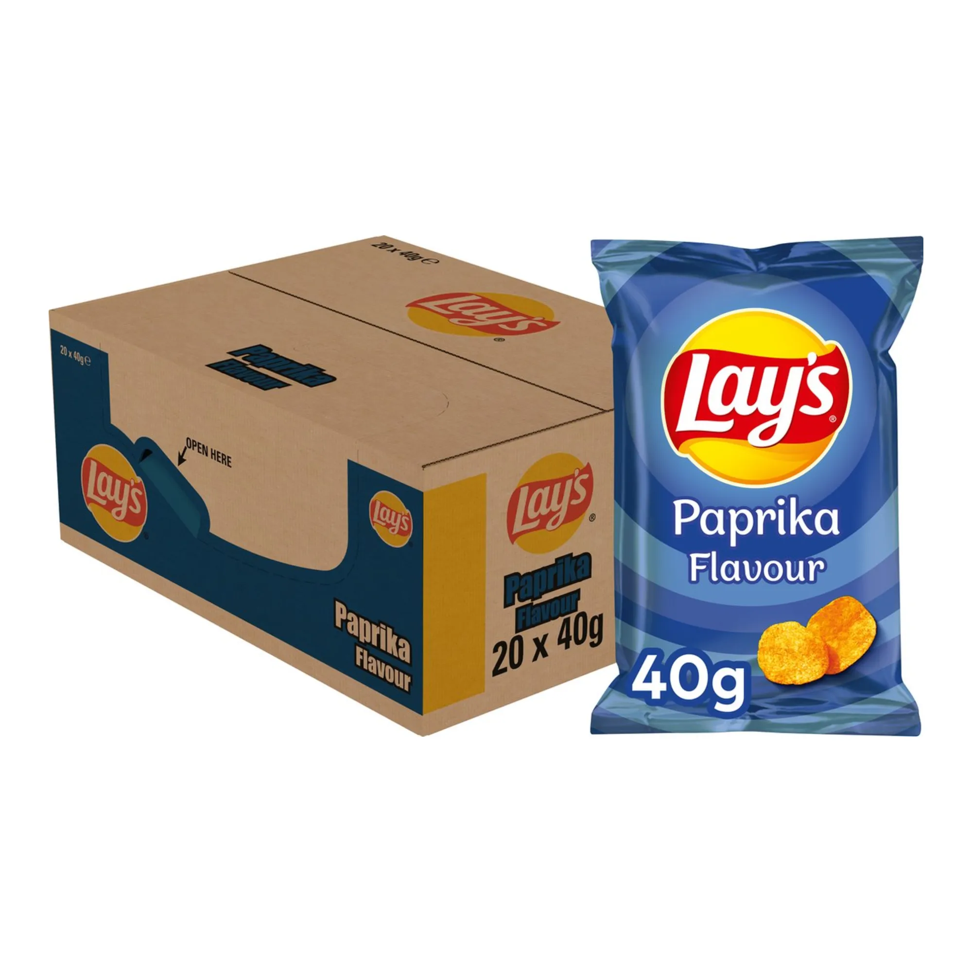 Lay’s Paprika Kleine Zakjes Chips (20x 40gr) – Image 2