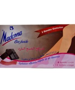 20 Bandes Cire Froide Corps et Visage Parfum Chocolat Madonna