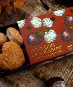 Cœurs de Macarons amande et châtaigne