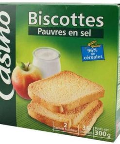 36 Biscottes Pauvres en Sel  Casino  300 g