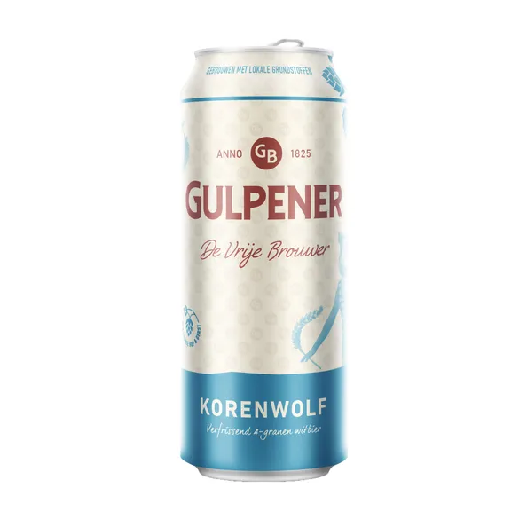 Gulpener korenwolf witbier blik (12x 50cl)