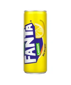 Fanta zero lemon blik 25 cl