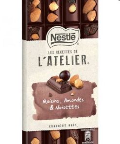 Chocolat Noir Raisins Amandes et Noisettes les Recettes de L&rsquo;Atelier Néstlé 195 G