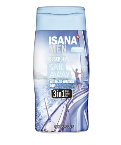 ISANA HOMMES 3en1 gel douche naviguez loin 300 ml