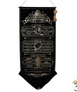 Bannière étendard fournitures scolaires poudlard