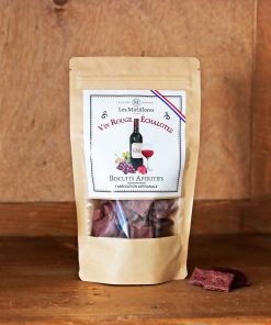 Biscuits apéritifs au vin rouge et échalotes Mirliflores