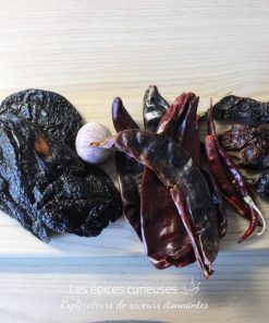 Assortiement de piment pour la sauce Enchilada